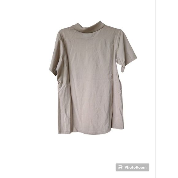 First Tactical Polo Women's Performance short Sleeve shirt Sz L NWT Khaki - Picture 2 of 4